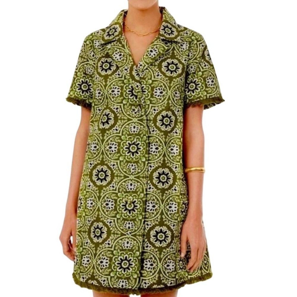 Tuckernuck Dress, Moss Medallion Marley Dress S